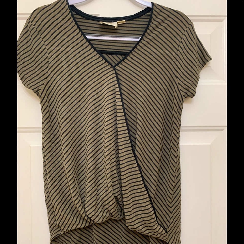 Maeve Wrap T-Shirt Cap Sleeves Size Medium